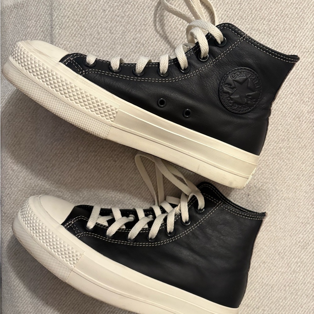 Converse Black and White High-Tops
